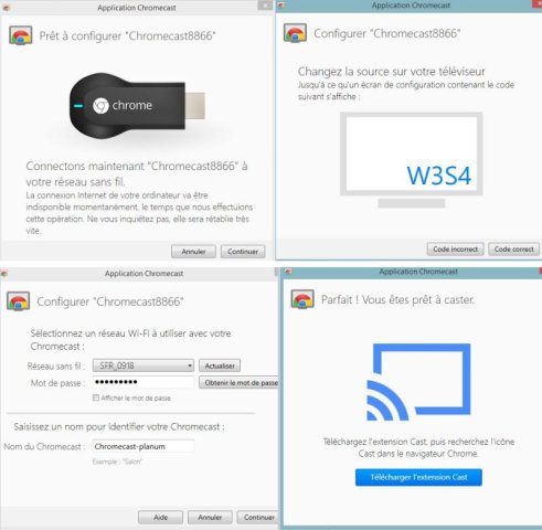 La configuration est très simple (ici sous Windows)