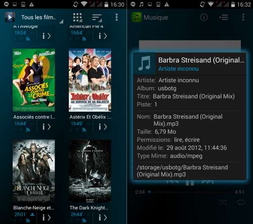 Archos Mediaplayer et Musique