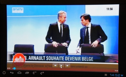 Les clés Android permettent la visualisation de TV de rattrapage (ici Canaltouch)