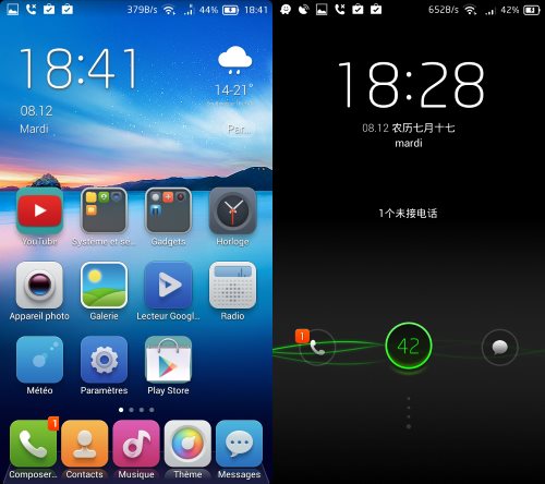 Le bureau a un petit air d'iOs