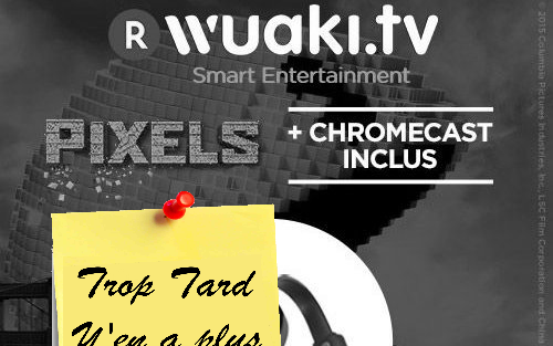 Clé Google Chromecast V2 et Pixels en VOD 26€99 livrée