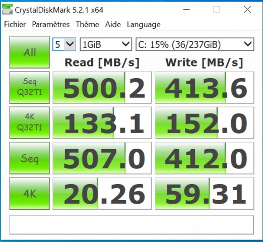 Un bon disque SSD M2 SATA