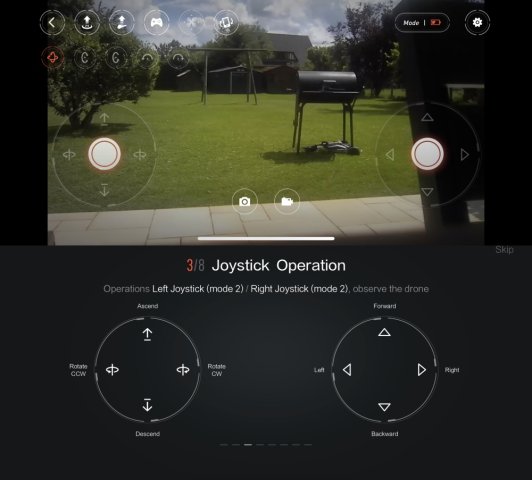L'application avec retour vidéo