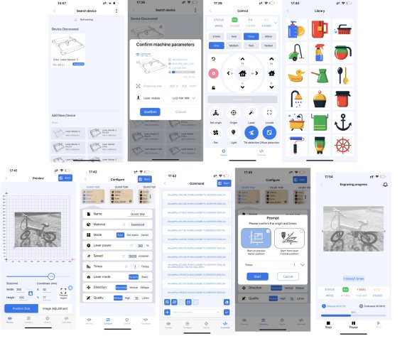 Les écrans de l'application mobile