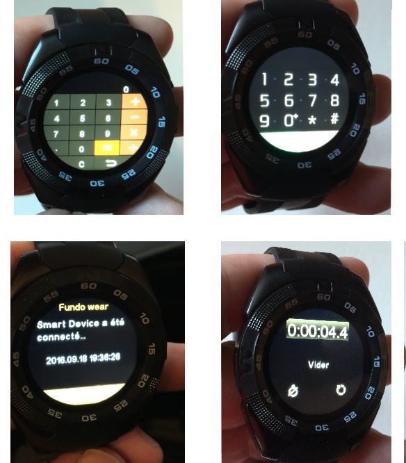 Calculatrice, numéroteur, notifications, chronomètre