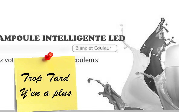 Ampoule connectée Xiaomi Yeelight MJDP02YL E27 LED RVB (…)