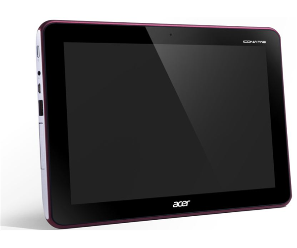 ACER A200 vue de face (version rouge)