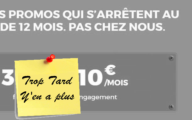 RED SFR Forfait Mobile illimité Voix/Sms/MMS 30Go 4G à (…)