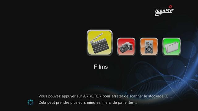 Le menu principal version iconbit