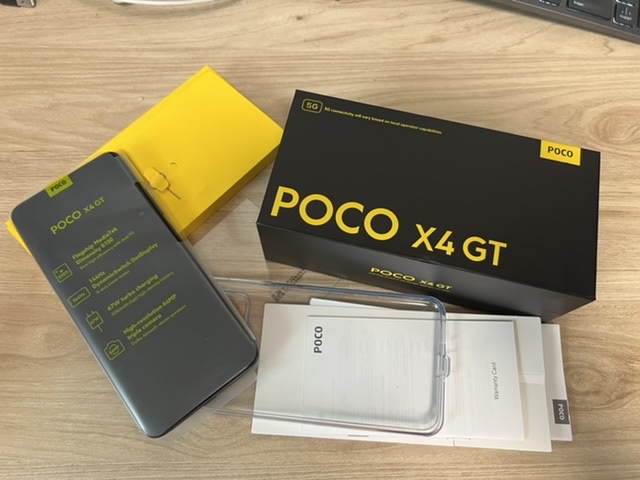 POCO X4 GT, contenu de la boite