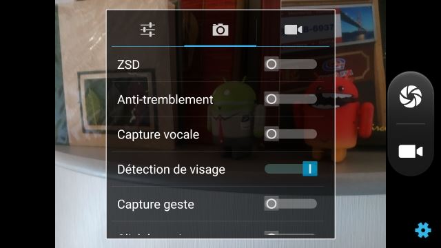 Le programme de capture photo