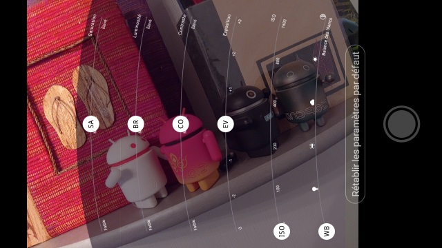 Le mode PRO de l'application Photo