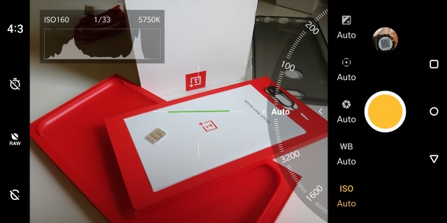 L'application photo et son mode PRO