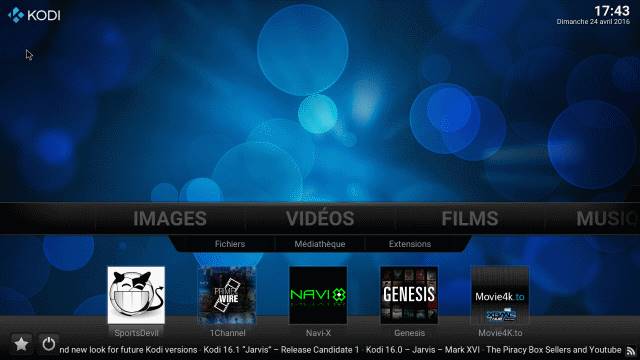 Kodi avec ses Plugins