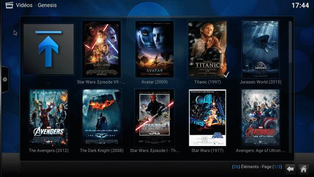 Le plugin GENESIS KODI ... 