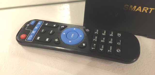 La même télécommande que sur la T95K Pro