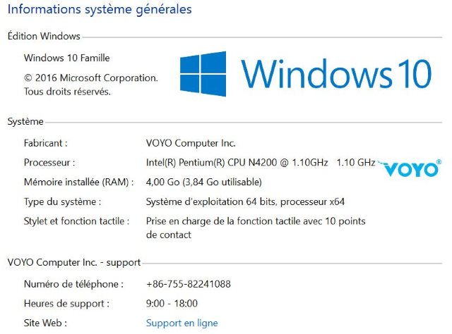 Windows 10 est bien activé