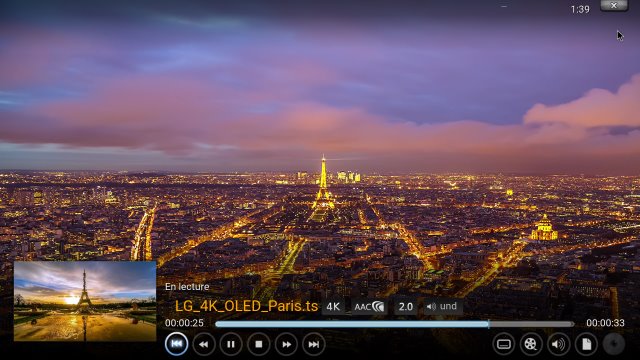 Lecture 4K dans Kodi