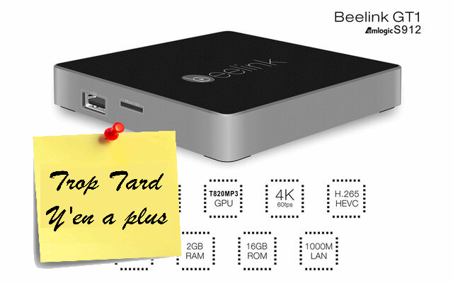Lecteur multimédia Beelink GT1, la valeur sure Android (...)