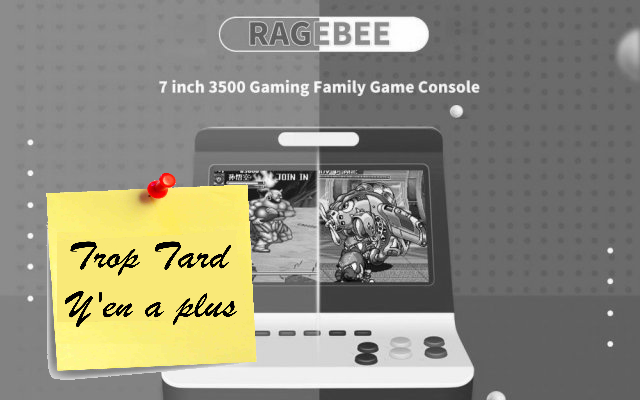 La mini Borne Arcade Retrogaming Ragebee 7 pouces à (...)