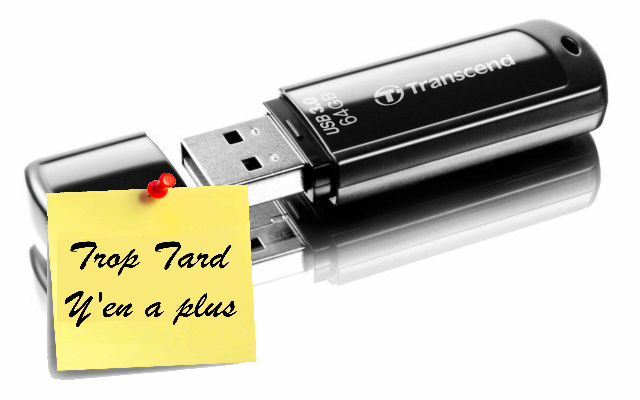 Transcend Clé USB Jet Flash 3.0 JF700 64 Go 24€90 (...)