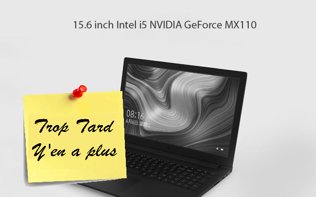 Nouveau PC Xiaomi Mi Notebook Ruby, 15.6 i5-8250U MX110 (...)