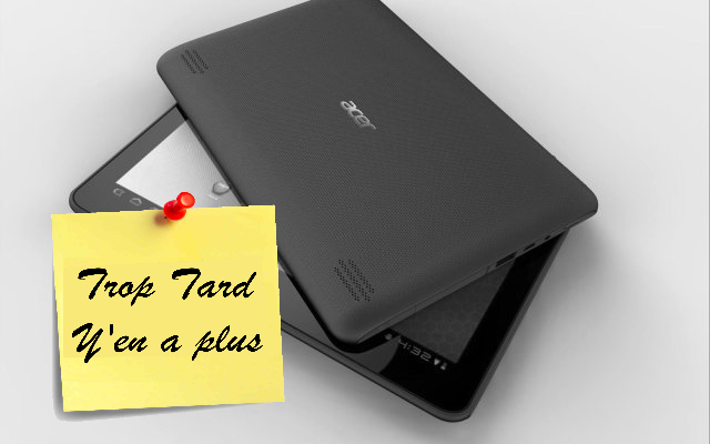 Tablette 10'' Acer Iconia A200 titanium 229€ en (...)