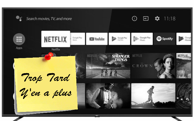 TV LED 4K 75" TCL 75EP662 Android TV à 699€ (ODR 200€) et (...)