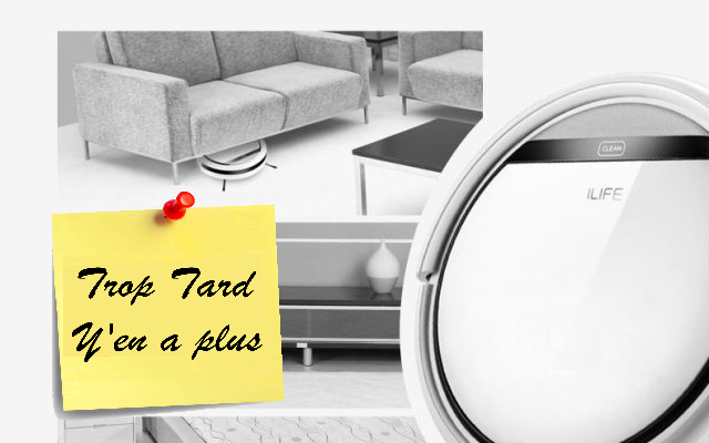 Aspirateur Robot Ilife V5, mode serpillière à 104€40, (...)