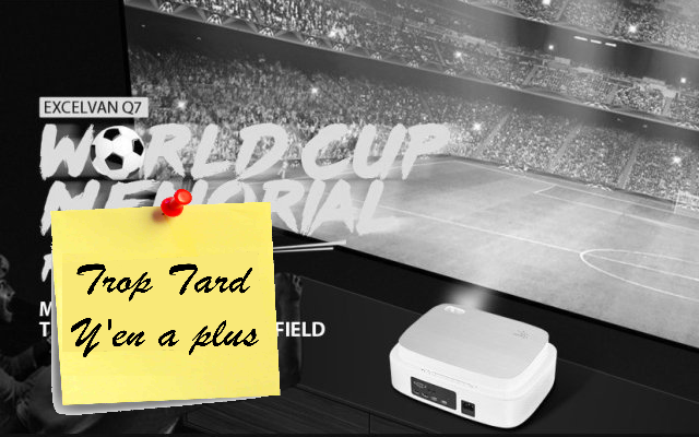 Projecteur Vidéo HD Excelvan Q7 World Cup à 136€