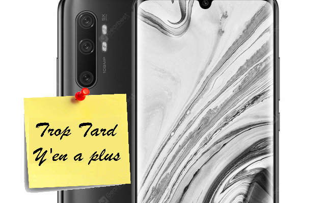 Xiaomi Mi Note 10 Global noir, le Smartphone Photo à (...)