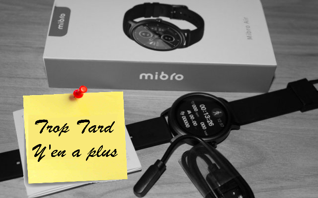 La smartwatch Xiaomi Mibro Air à 21€58