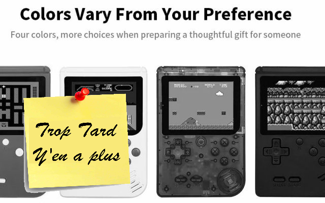 Mini console portable Retrogaming FC280 400 jeux type (...)