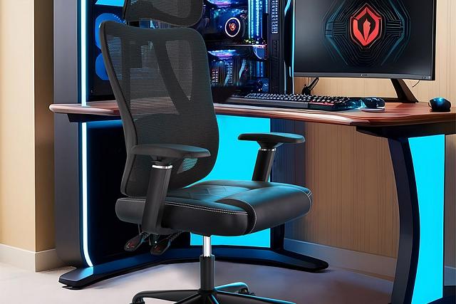 Chaise ACGAM CG-5455M, ergonomique pour travail bureau (...)