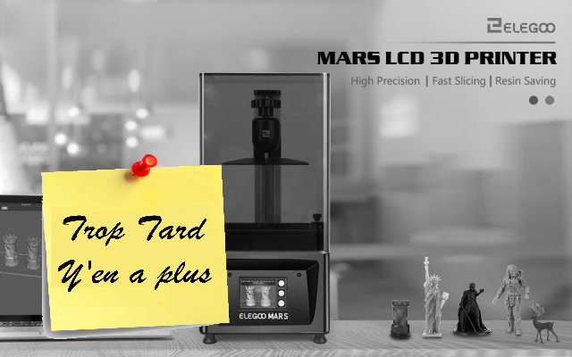 ELEGOO Mars, l'impression 3D Résine SLA LCD accessible à (...)