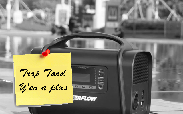 la centrale portable iPowerflow S500, LiFePO4 556 Wh, (...)