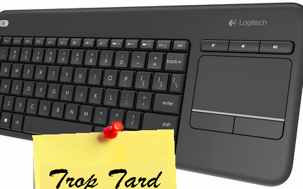ciffer Havslug tråd Clavier Logitech K400 Plus sans-fil pour Box TV, Raspberry PI, PC à 22€99