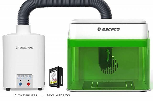 Mini graveuse laser Mecpow M1 DIODE 5W et IR 1.2W avec (...) à la une]