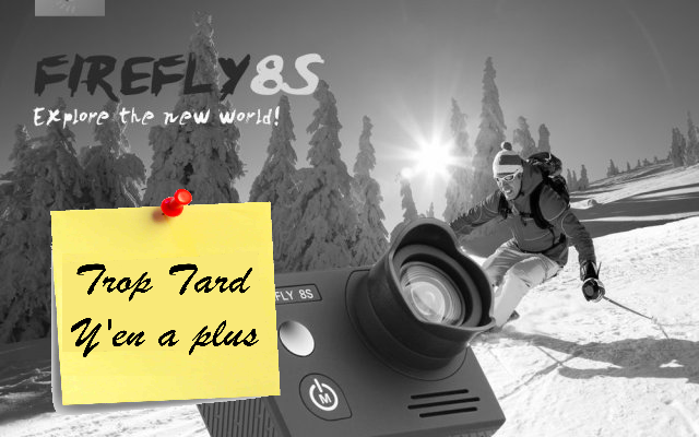 Action Cam Firefly 8s véritable 4K 30 i/s modèle sans (...)