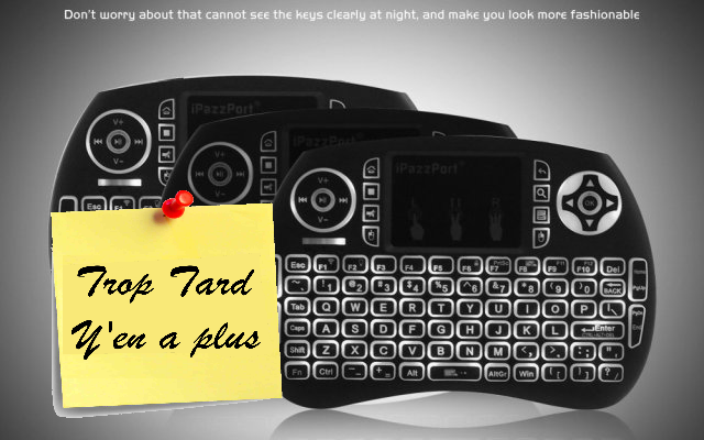 Mini Clavier sans fil avec Touchpad AZERTY et (...)