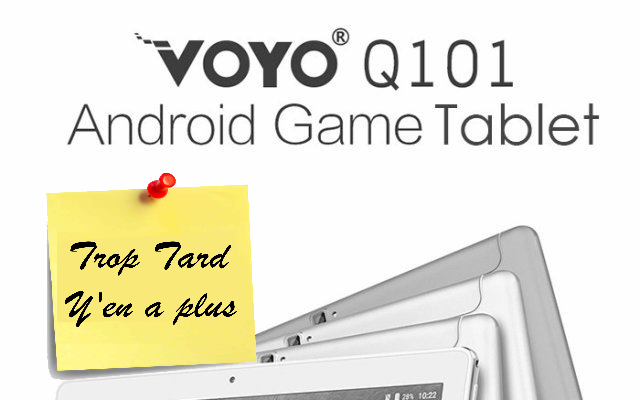 Tablette 10 pouces Voyo Q101, 10 pouces, 8 coeurs, (...)