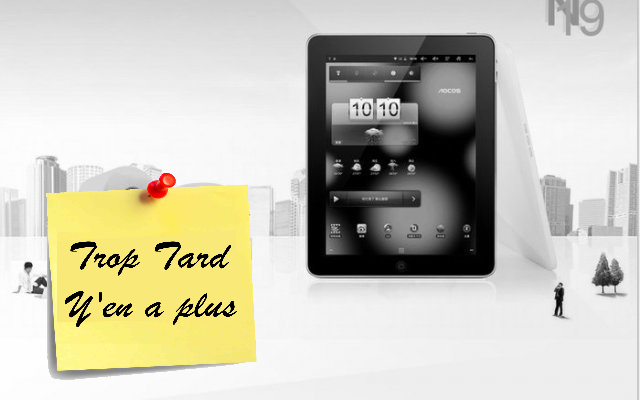 Vente flash Tablette Android AOCOS N19+, 9.7“ IPS et (...)