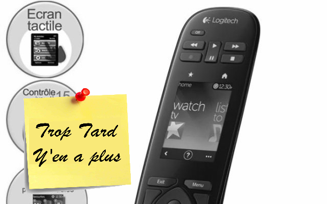 Télécommande universelle Harmony Touch Logitech vente (...)