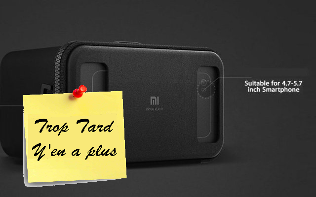 Le Xiaomi VR, casque de réalité virtuelle 3D 9€96 (...)