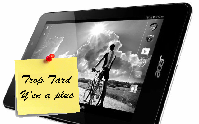 Tablette Iconia One 7 B1-730HD 7'' 16 Go Intel Atom (...)