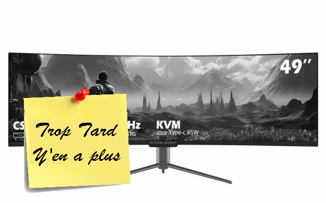 TITAN ARMY C49SHC : L'Ultra-Large Courbé 49” 144 Hz (...)