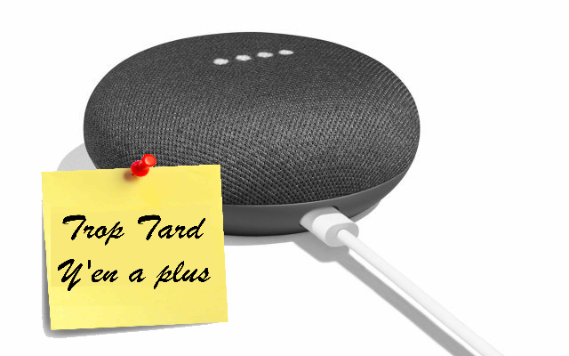 Assistant vocal / enceinte Google Mini, 3 couleurs (...)