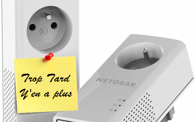 Kit CPL 1200 mbps Netgear PLP1200-100FRS 69€90 en vente (...)