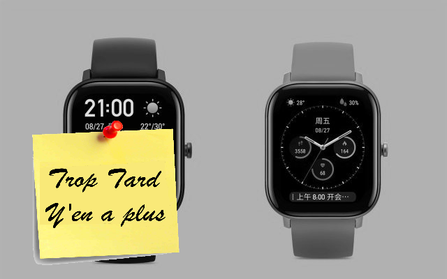 Smartwatch AMAZFIT GTS, look carré mais toujours aussi (...)