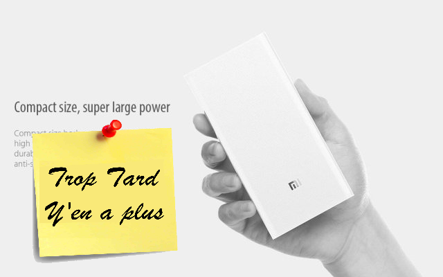 Batterie externe Xiaomi 20000 mAh PowerBank 2 (QC 3.0) (...)